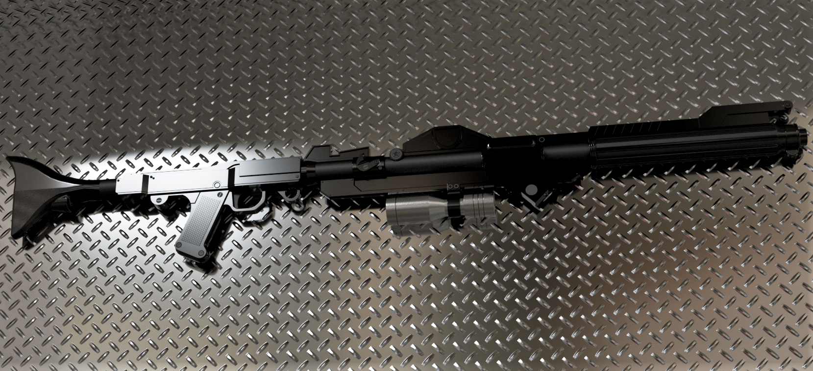 Star Wars Andor / Mandalorian S3 version DC15 clone trooper rifle for 1:12 , 1:6 and 1:1 figures and cosplay