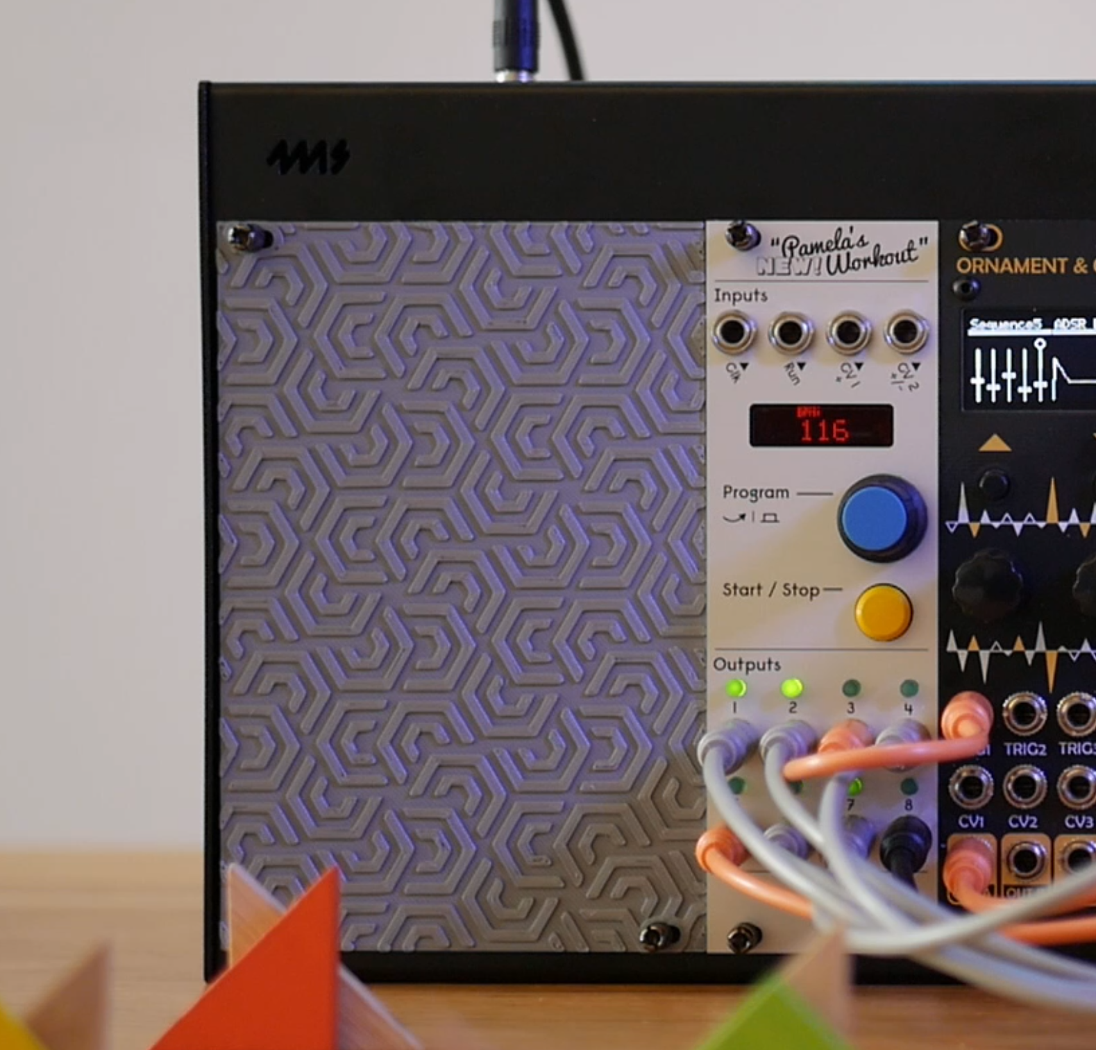 Eurorack textured blank panels (11, 17, 4 HP)