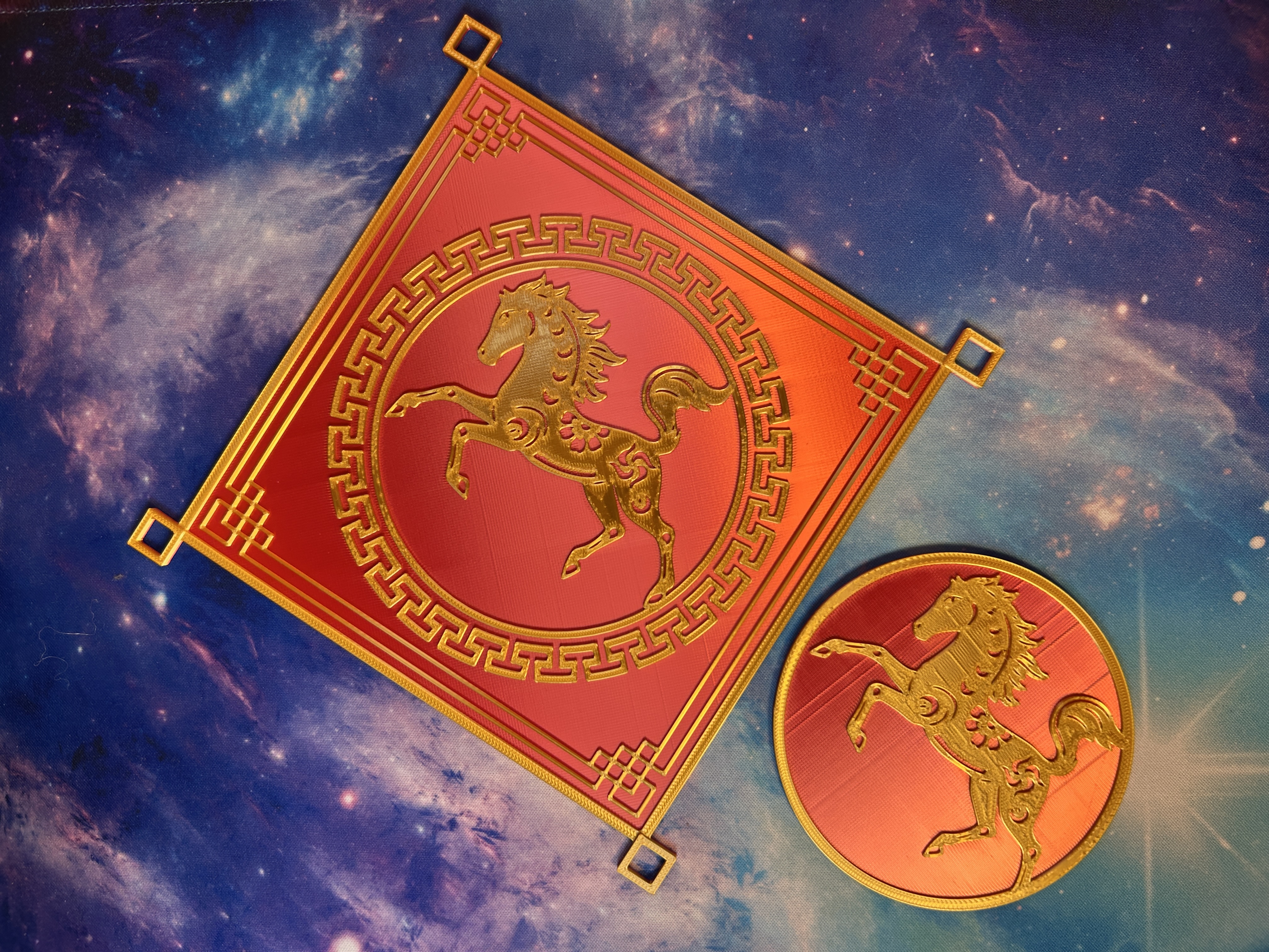 Chinese New Year Horse Wall Decoration & Coaster