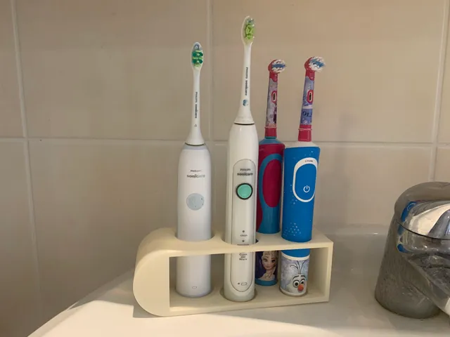 Electric Toothbrush Holder for a family (2x Philips Sonicare + 2x Oral B)