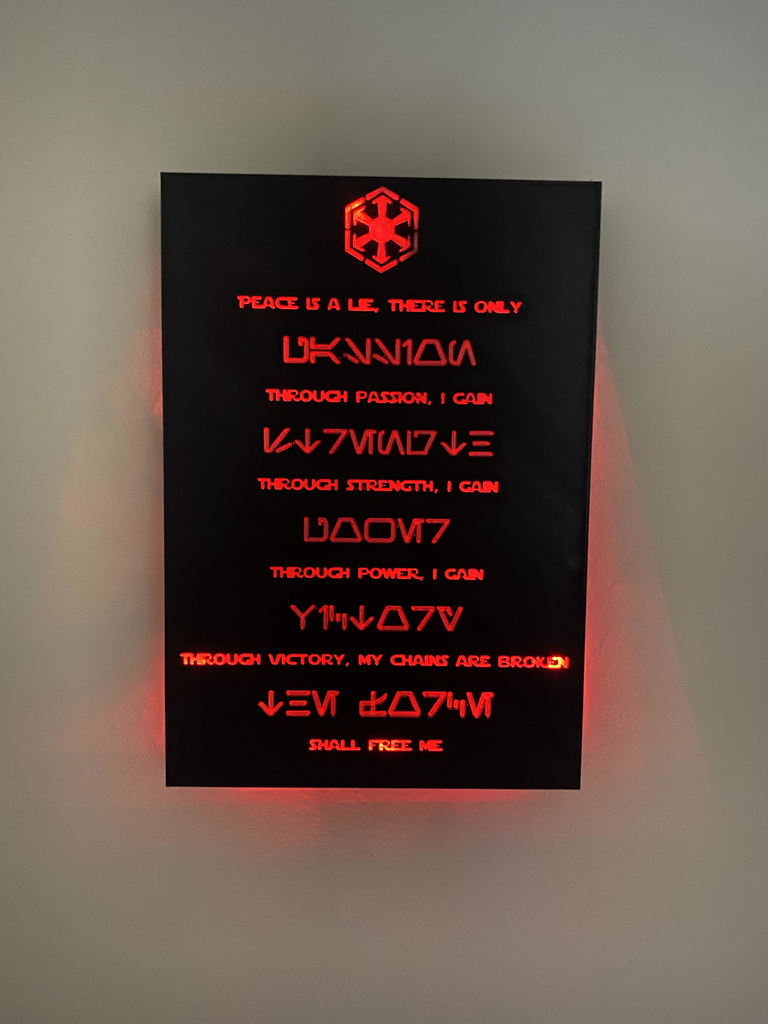 Star Wars Sith Code Wall Art (Multi Material) — miniatura 6