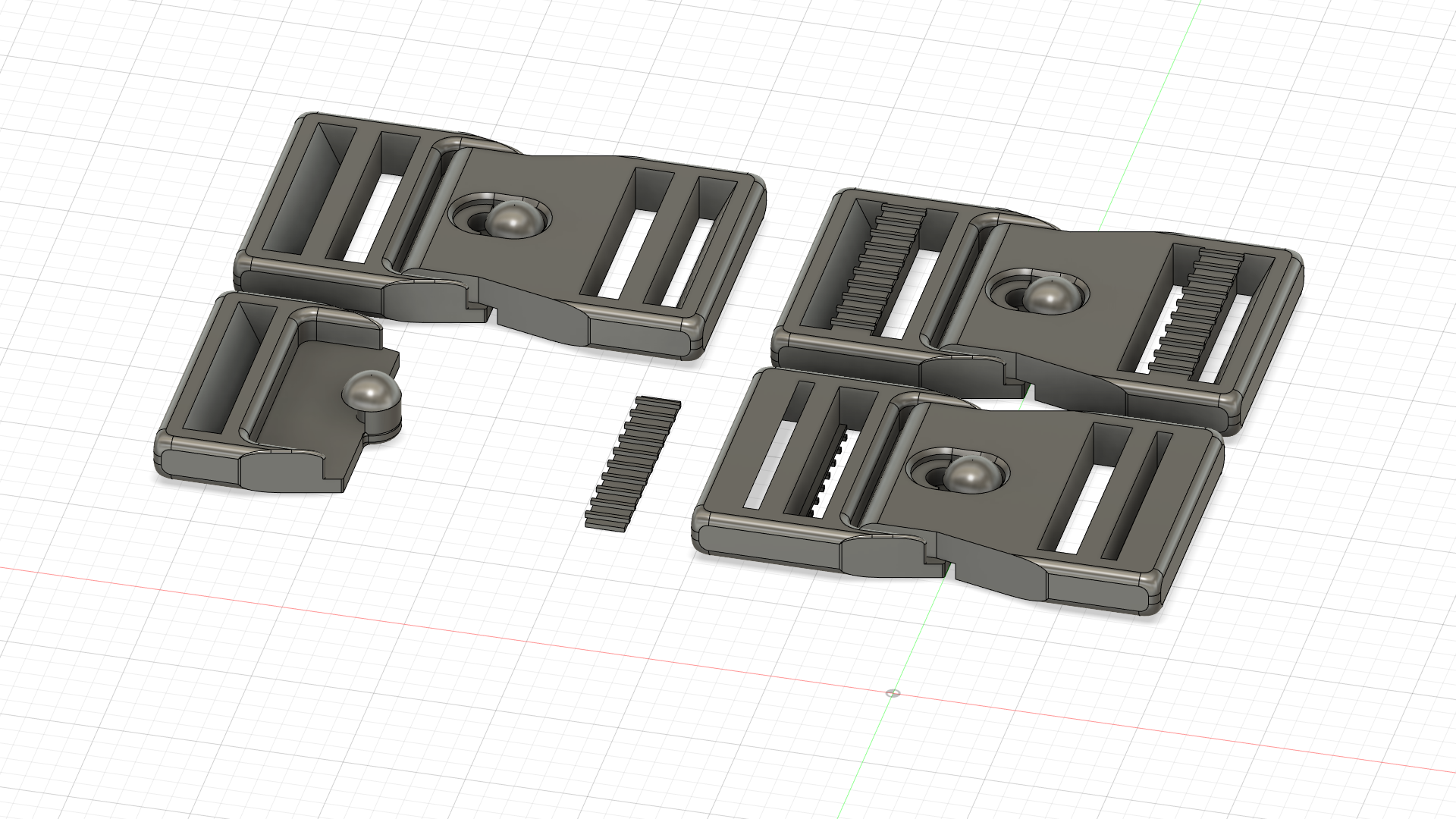 Hook Belt Buckle Waistband Buckle VR Strap Buckle 46mm Hole