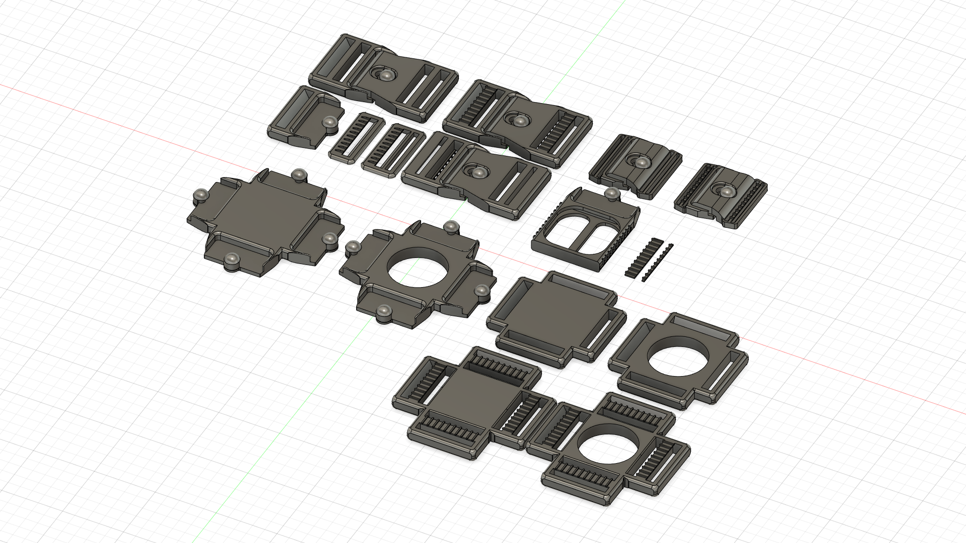 Hook Belt Buckle Waistband Buckle VR Strap Buckle 46mm Hole