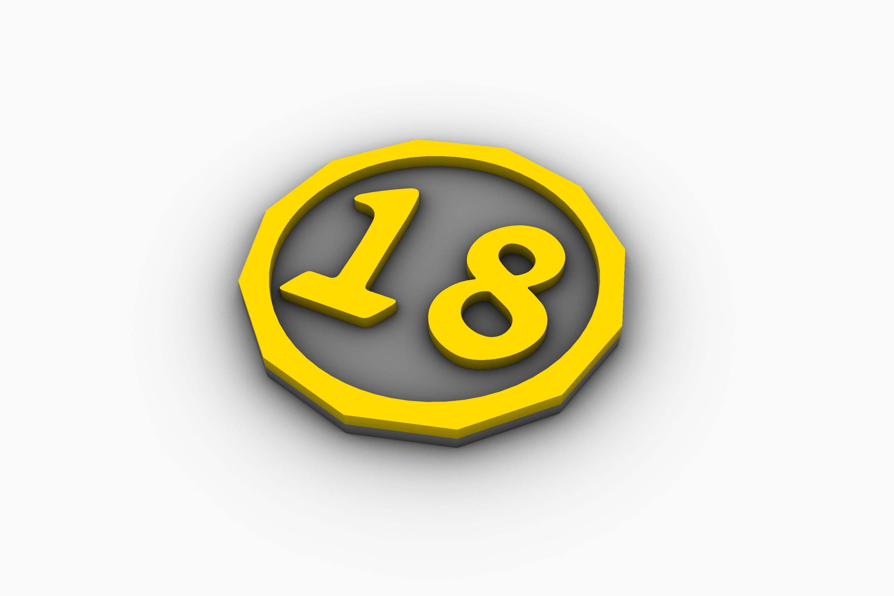 18 birthday coin