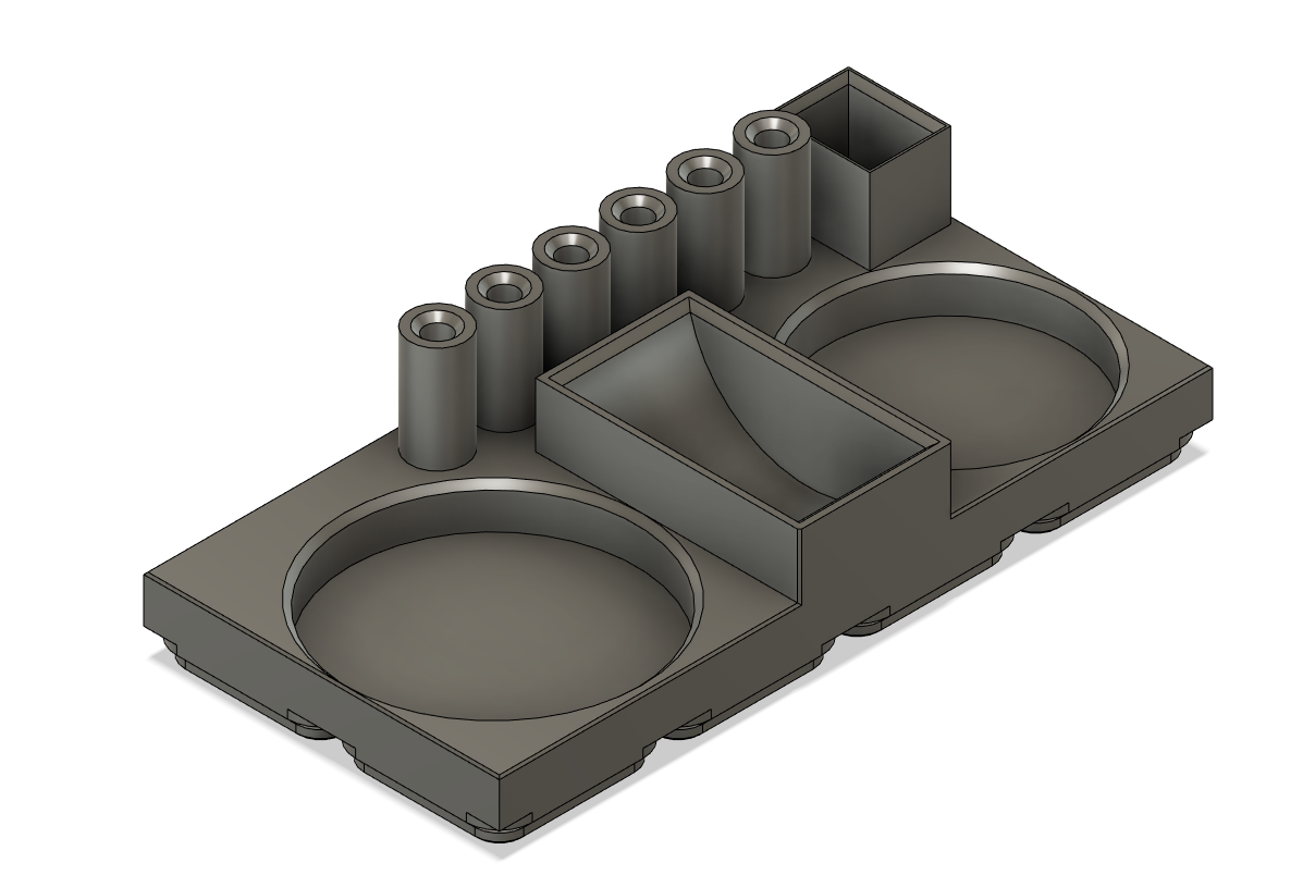 2x8 Gridfinity Pinecil and Solidering Accessories Holder