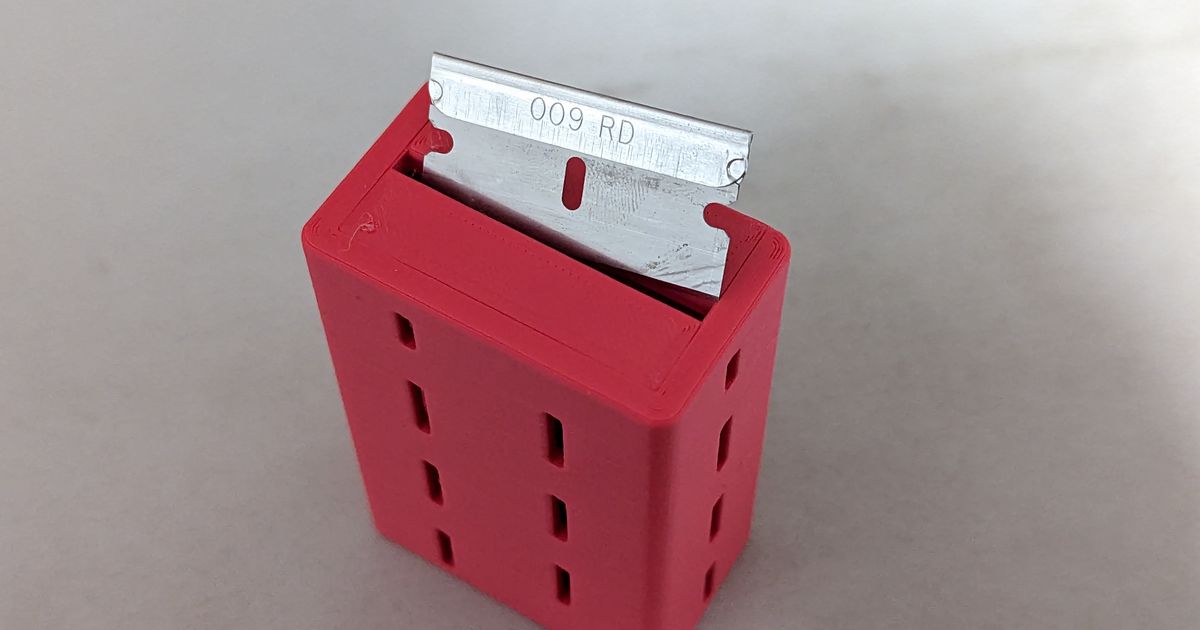 Skadis Razor Blade Disposal by AJiang Download free STL model