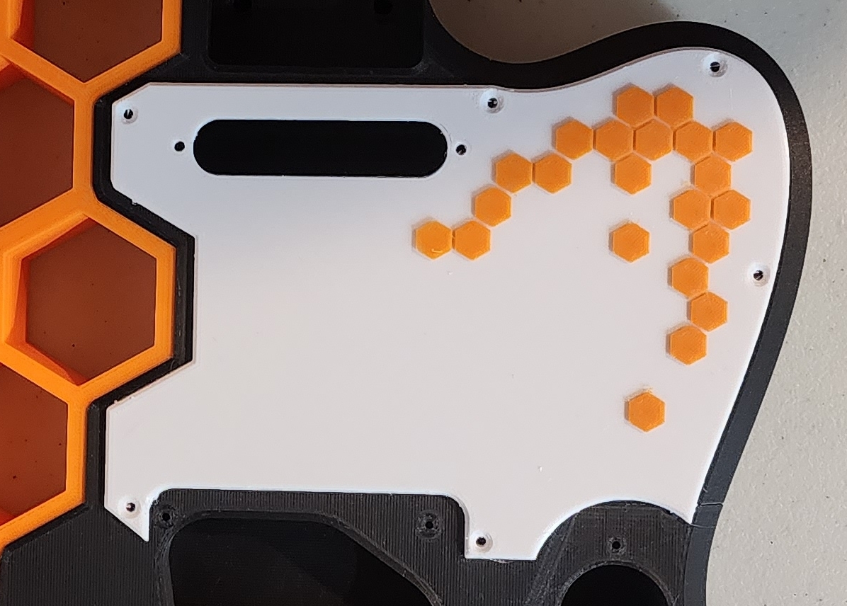 Custom Hex Pickguard for Prusacaster