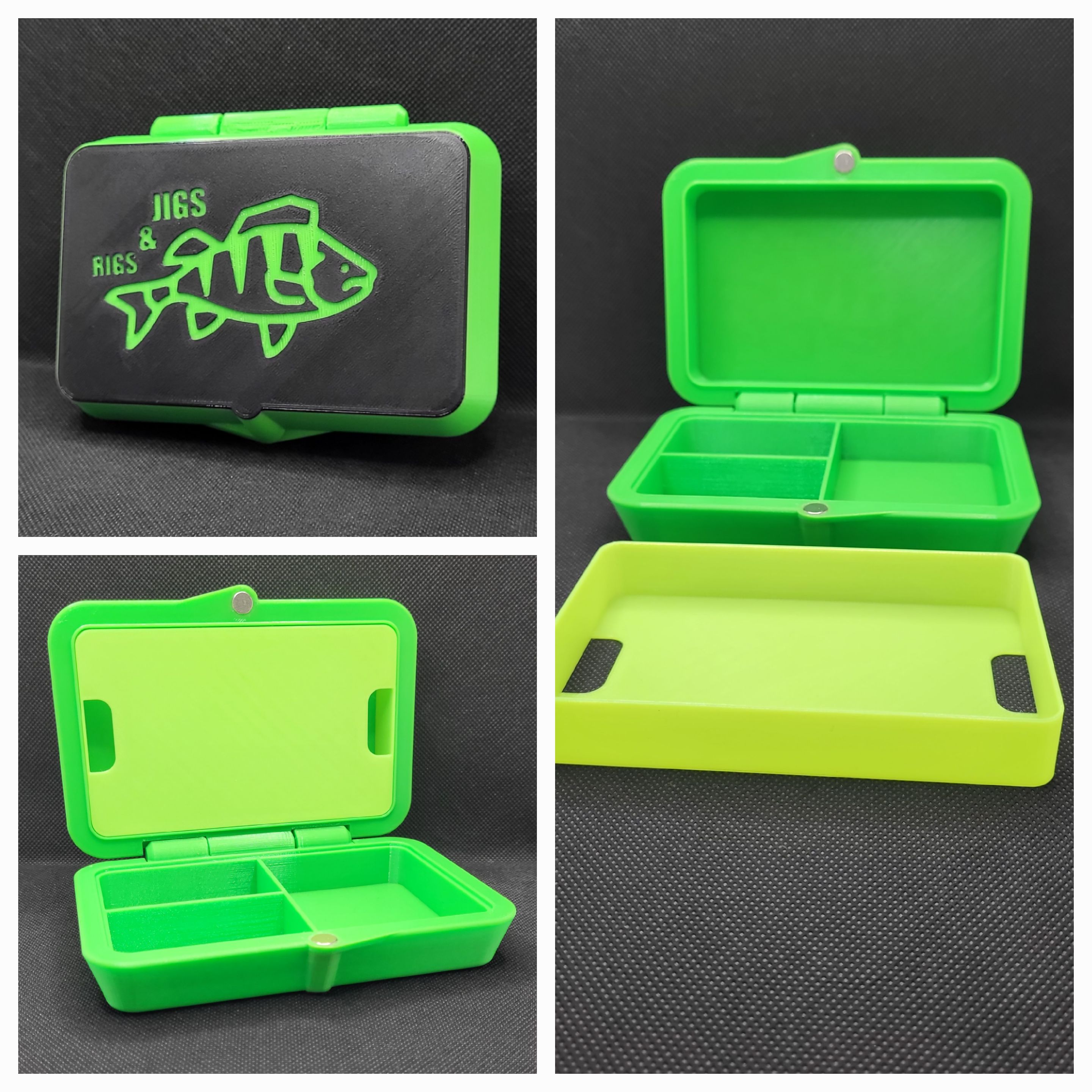 MAGNETIC JIG & RIG BOX FOR FISHING by 3D_Keller, Download free STL model