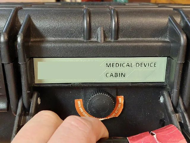 Blank Label Plate for Apache 2800 Hard Case