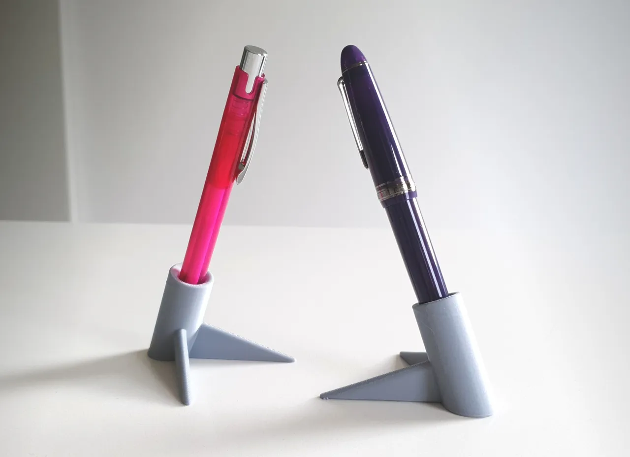 Universal Single Pen Holder by PBR Designs, Download free STL model