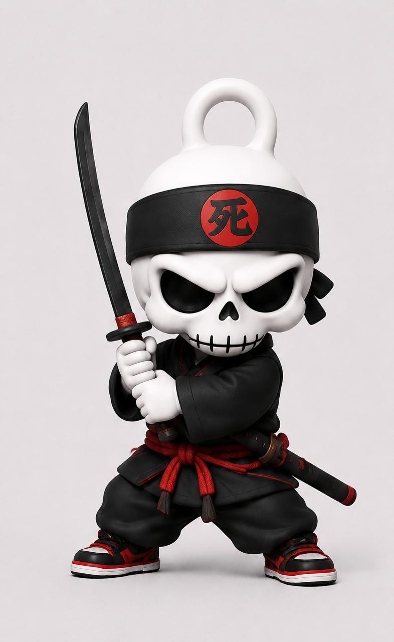 Miniatura 2 do modelo 3D Shadow Ronin Skeleton Keychain