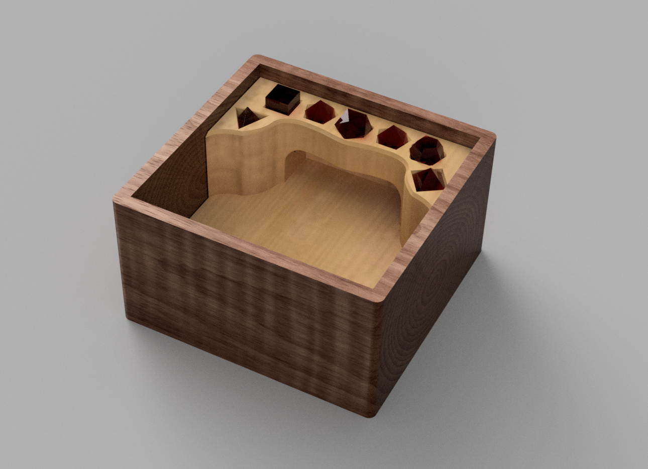 LED Backlit DnD Dice box by Jared Miller Download free STL model