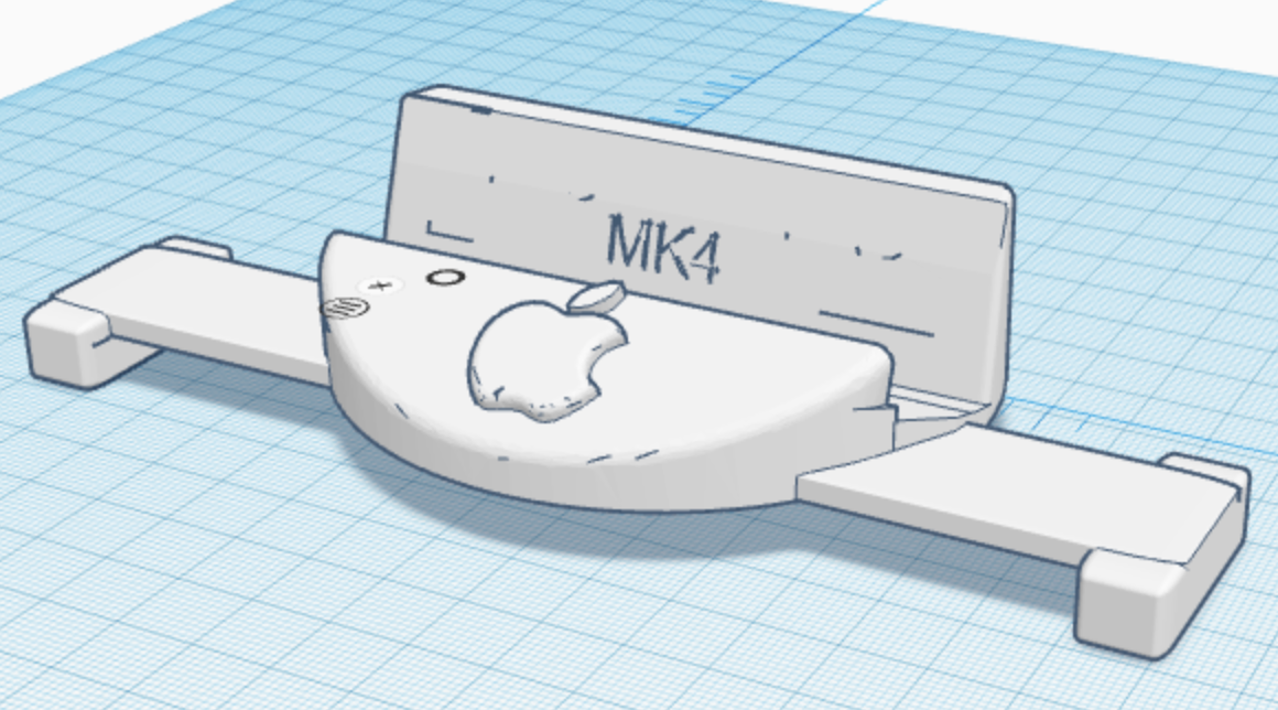 iPhone Stand works with Case to mount under iMac on the base by ...