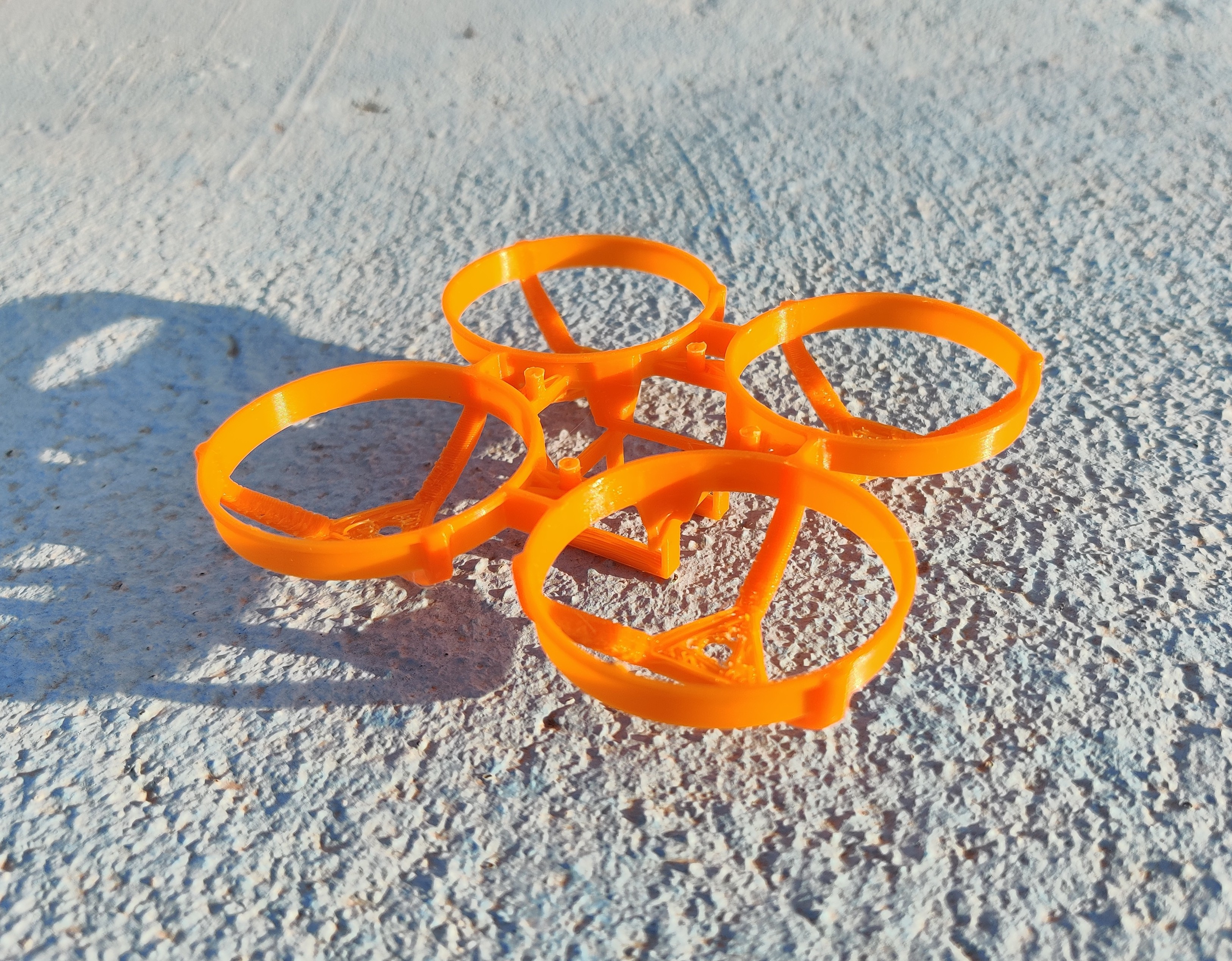 Print in place tiny whoop drone frame