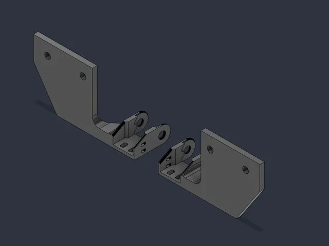 Laser Engraver Cable Chain Holder – Lower (Left & Right)