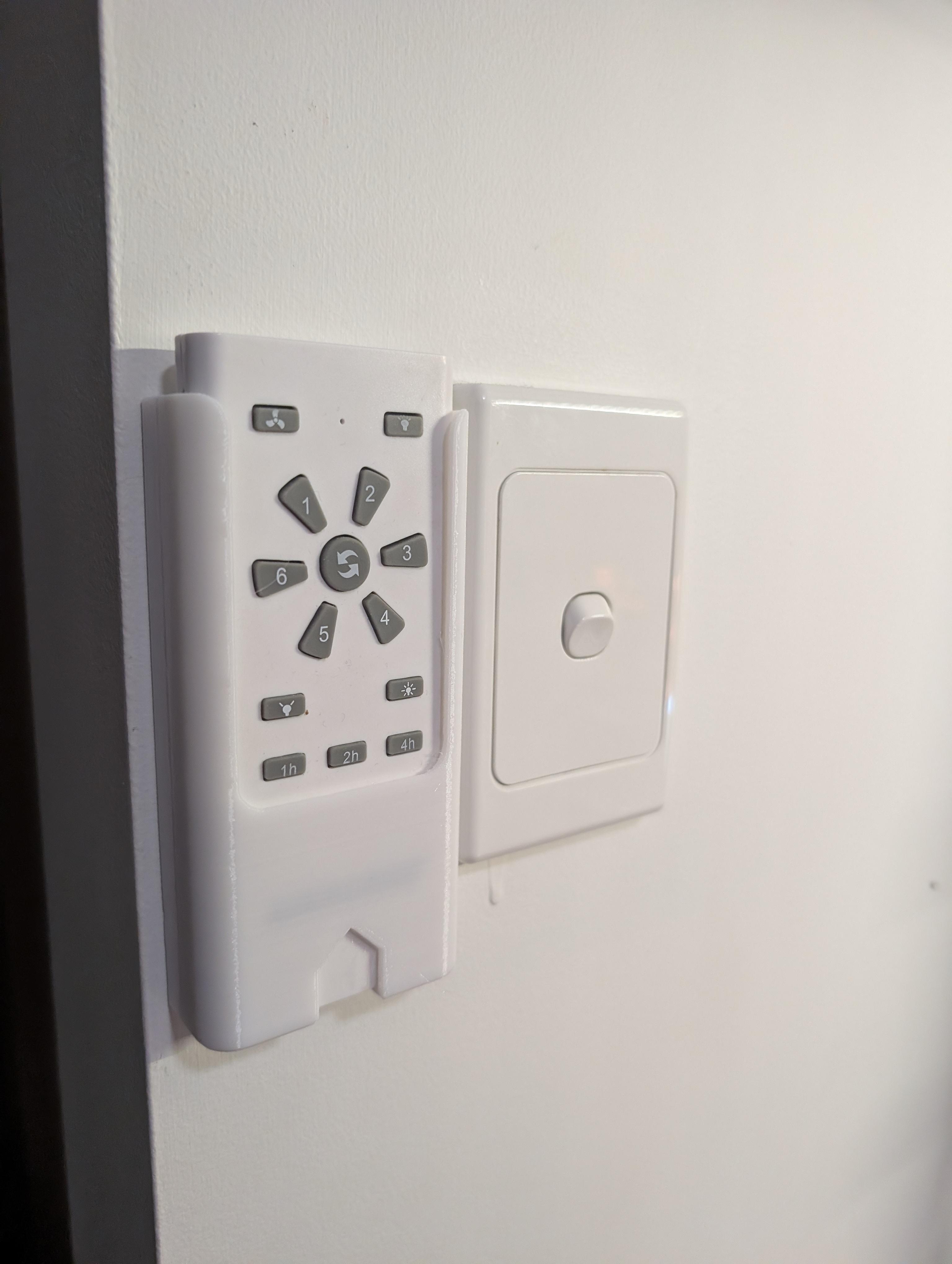 Airborne Fan Remote Wall Mounted Caddy (partially parametric) (Brands: Airborne|Calibo|Hampton Bay|Harbor Breeze|Home Decorators Collection)