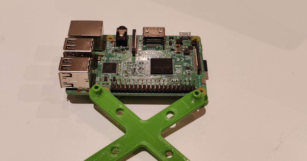 Raspberry Pi Standoff & Mount by BrandonN Download free STL model