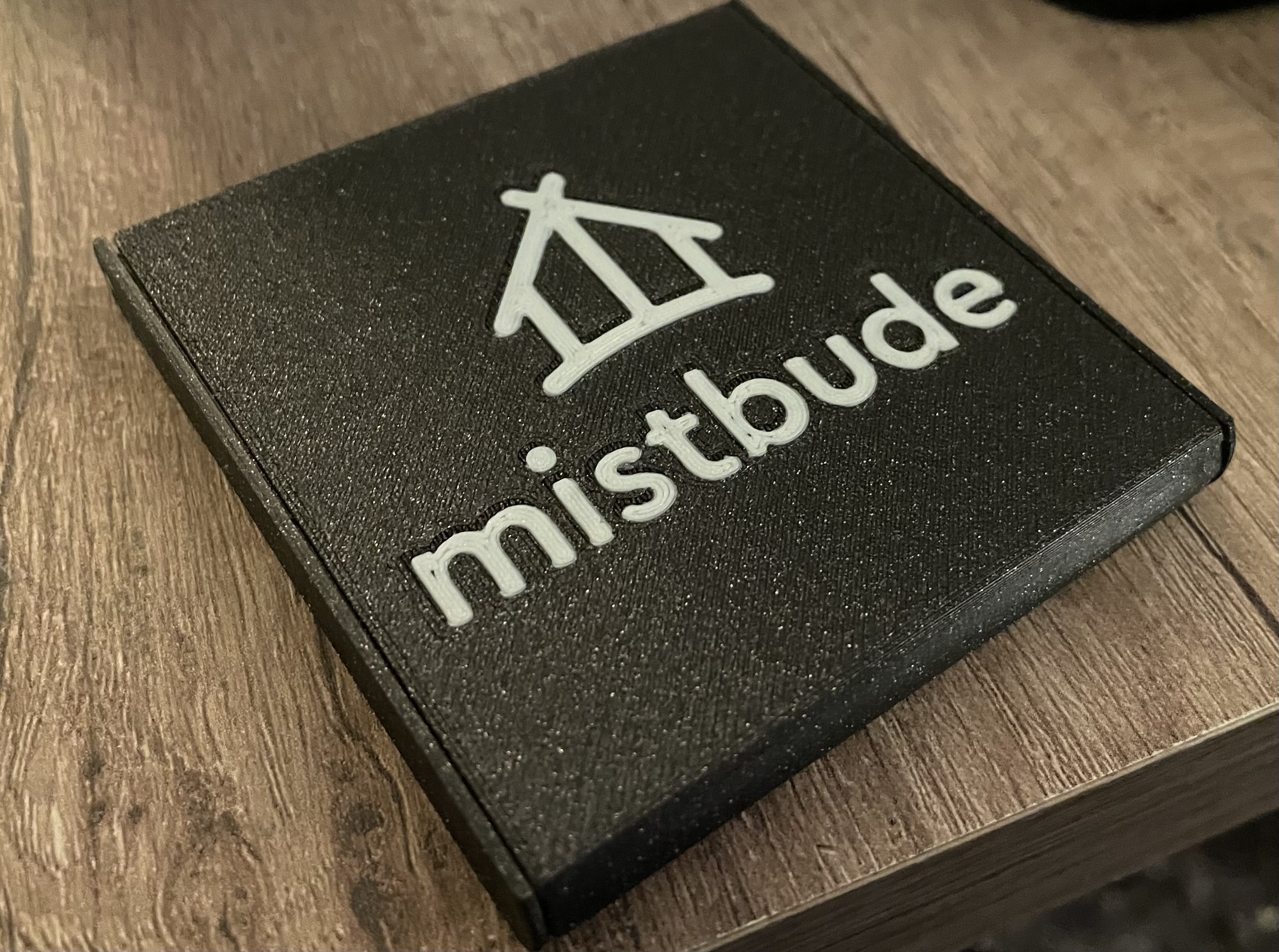 Square business card case