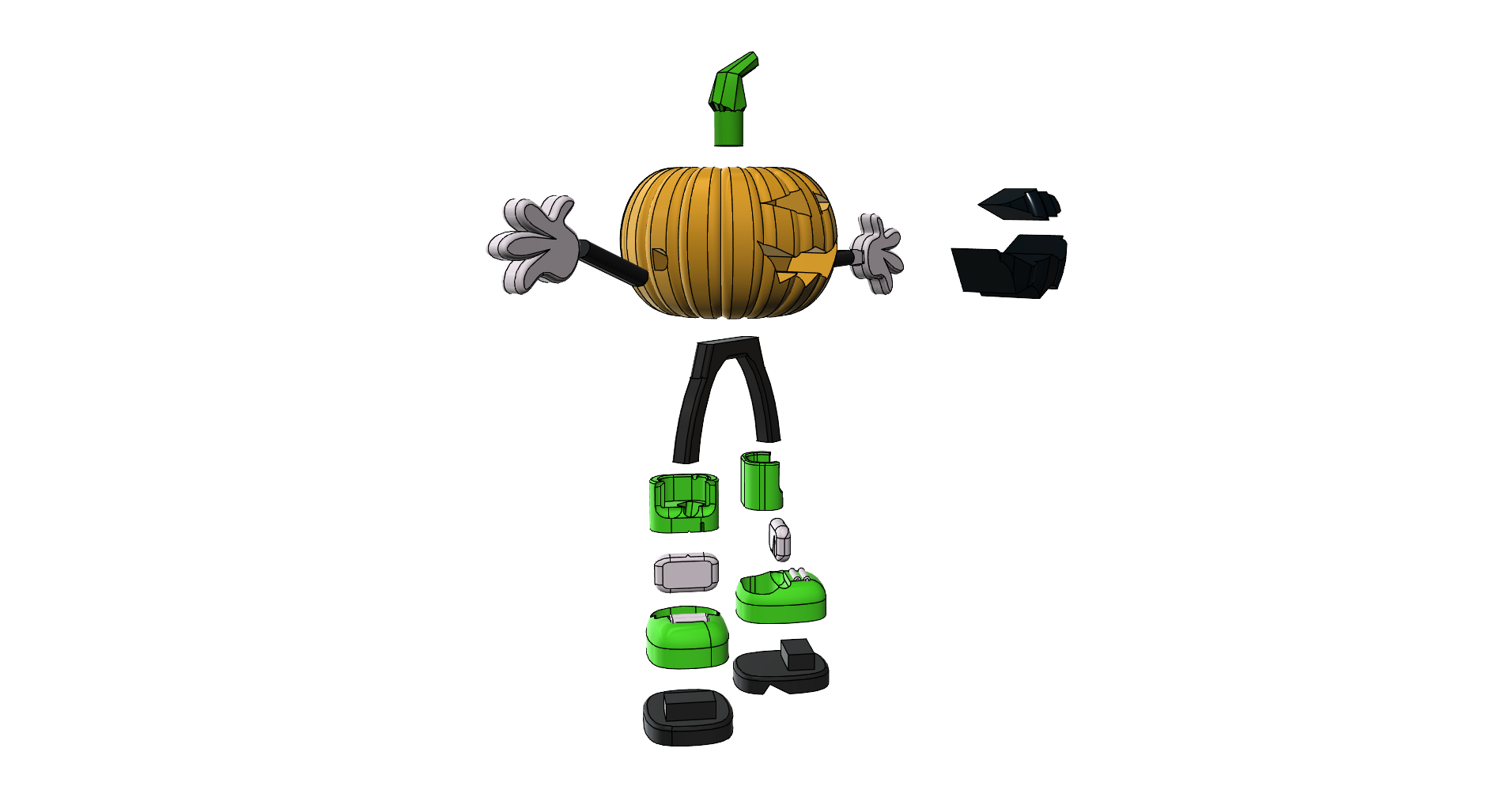 Jack Pumpkins by neil3dprints | Download free STL model | Printables.com