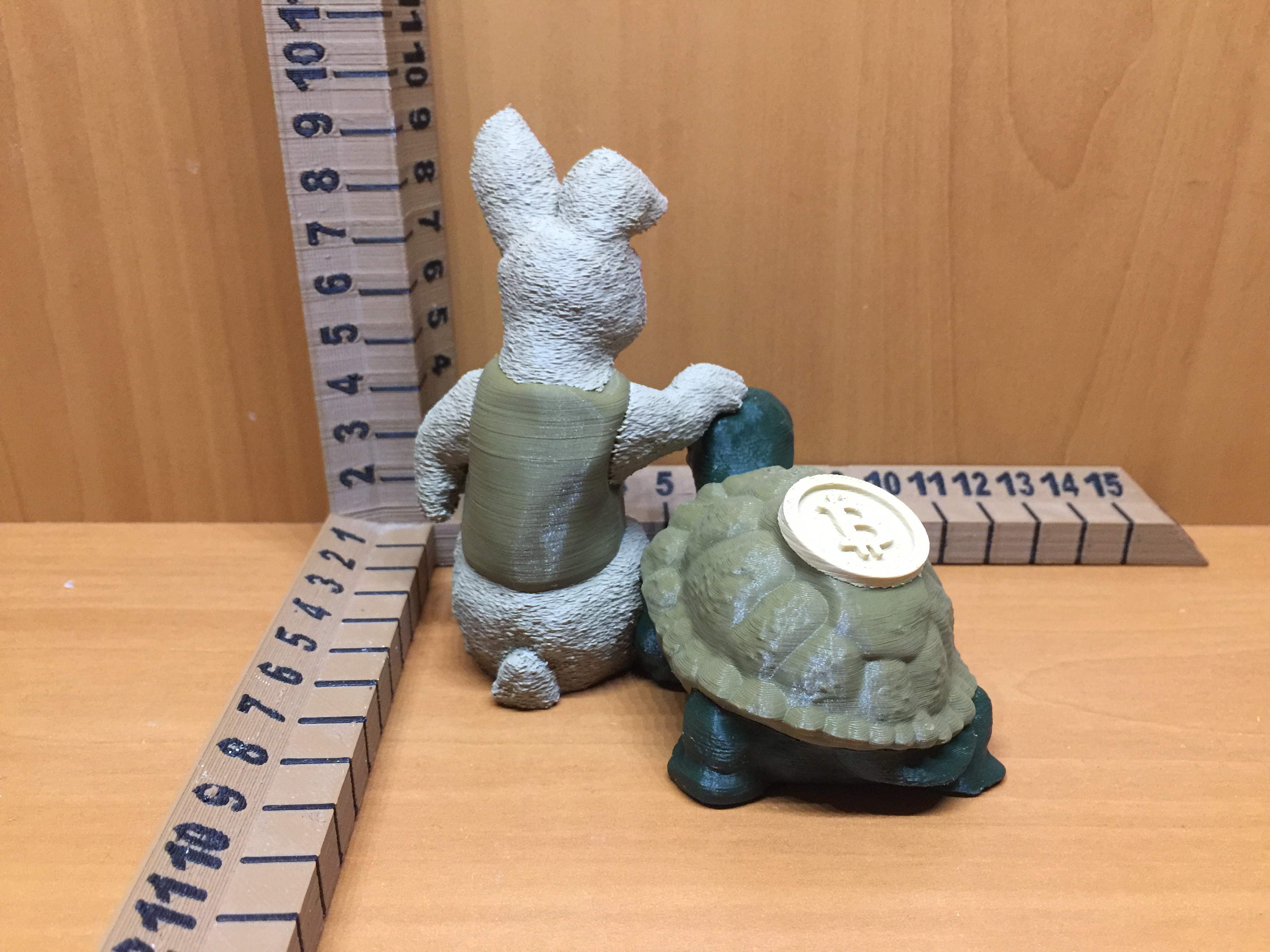 Miniatura 4 do modelo 3D Tortoise Bitcoin vs Hare Dollar