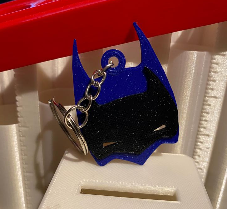 Batman simple Keychain by rnunes Download free STL model