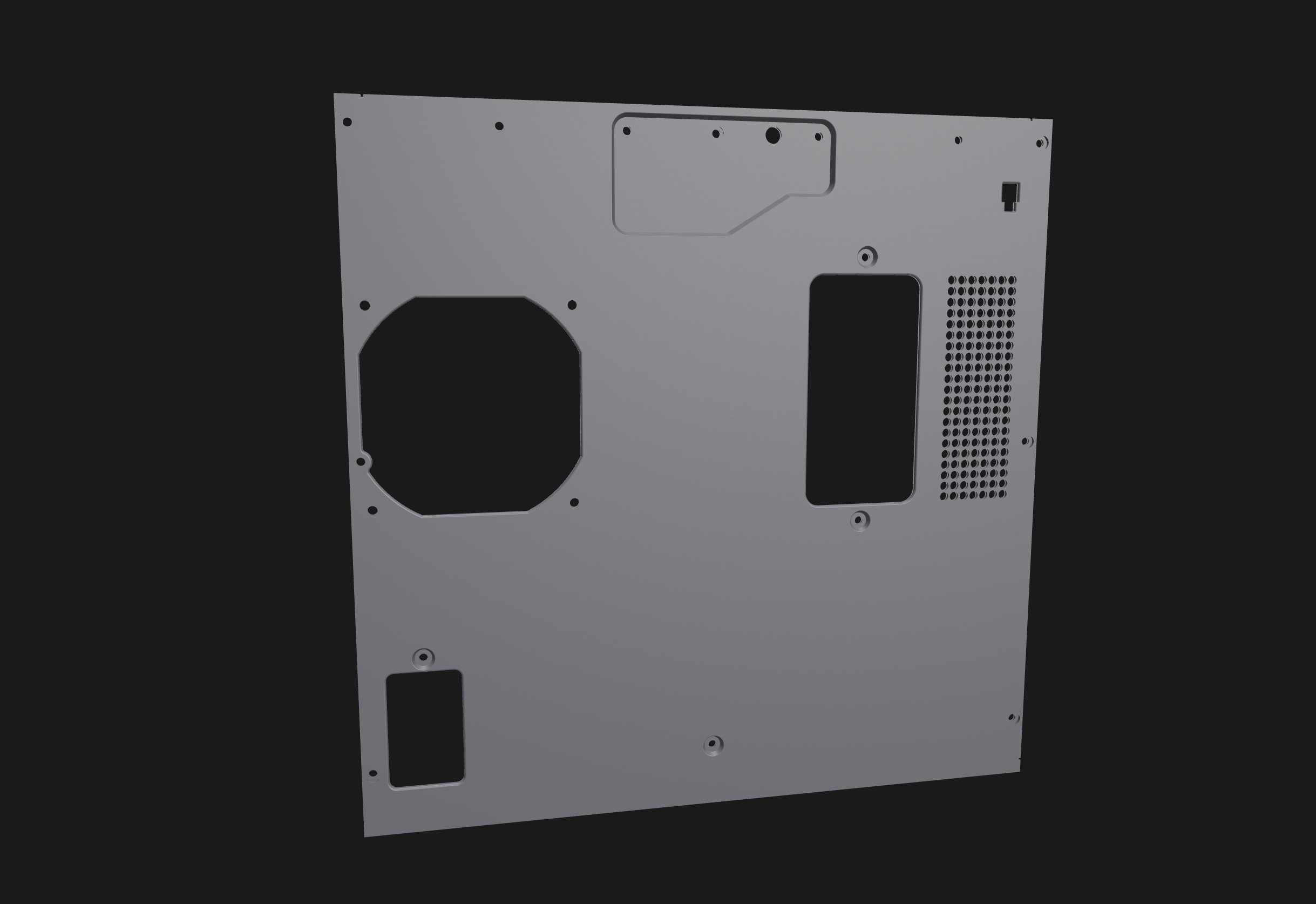 Rear Panel With Chamber Fan For Bambu Lab P1P By Dgyenes | Download ...