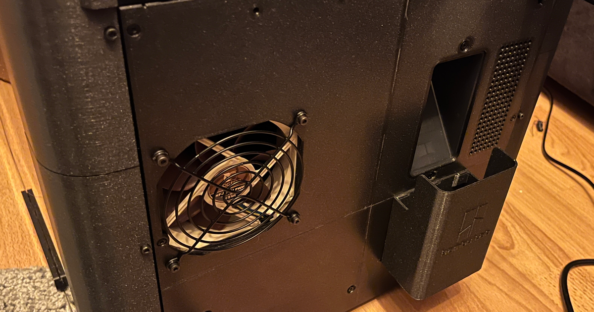 Rear panel with chamber fan for Bambu Lab P1P by dgyenes Download