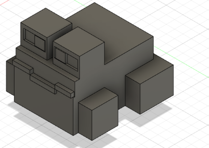 Minecraft lego frog