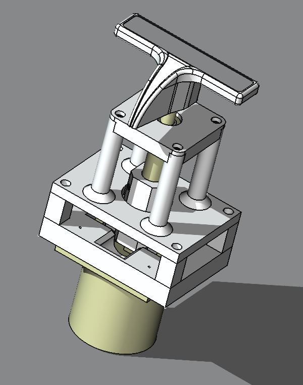 Airbus A320 Parking Brake Lift and Turn Mechanism by Mark Ayton