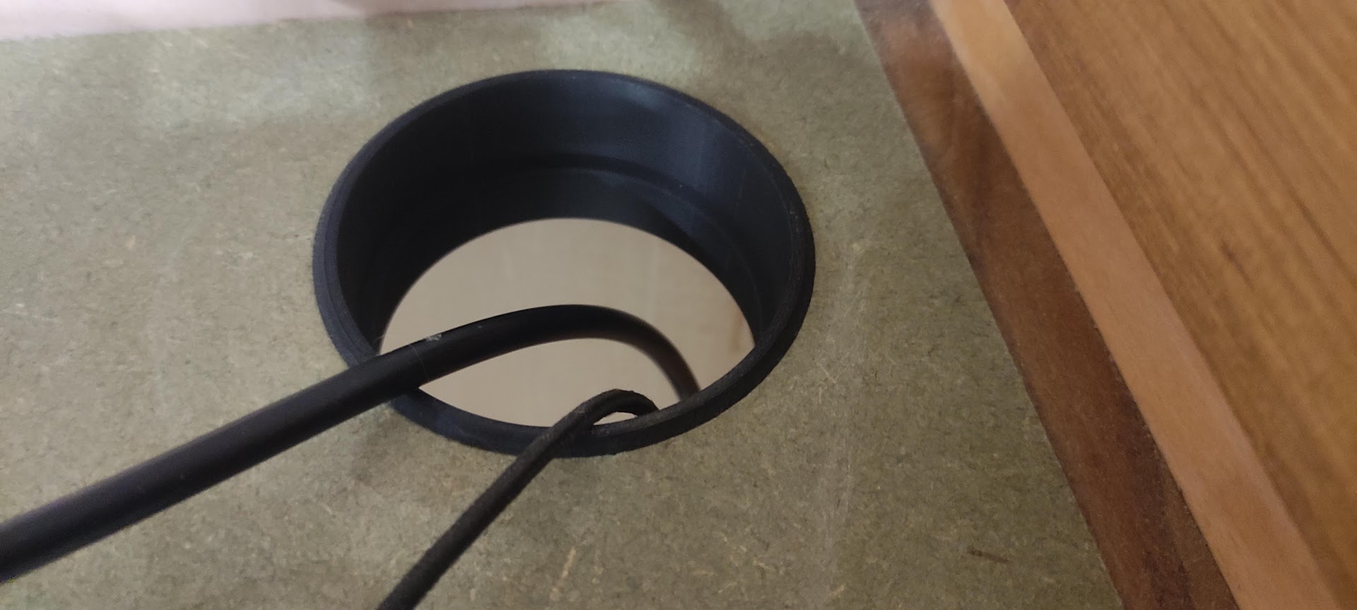 Desk Cable Grommet and Plain Insert (for 76mm hole) by keebs Download