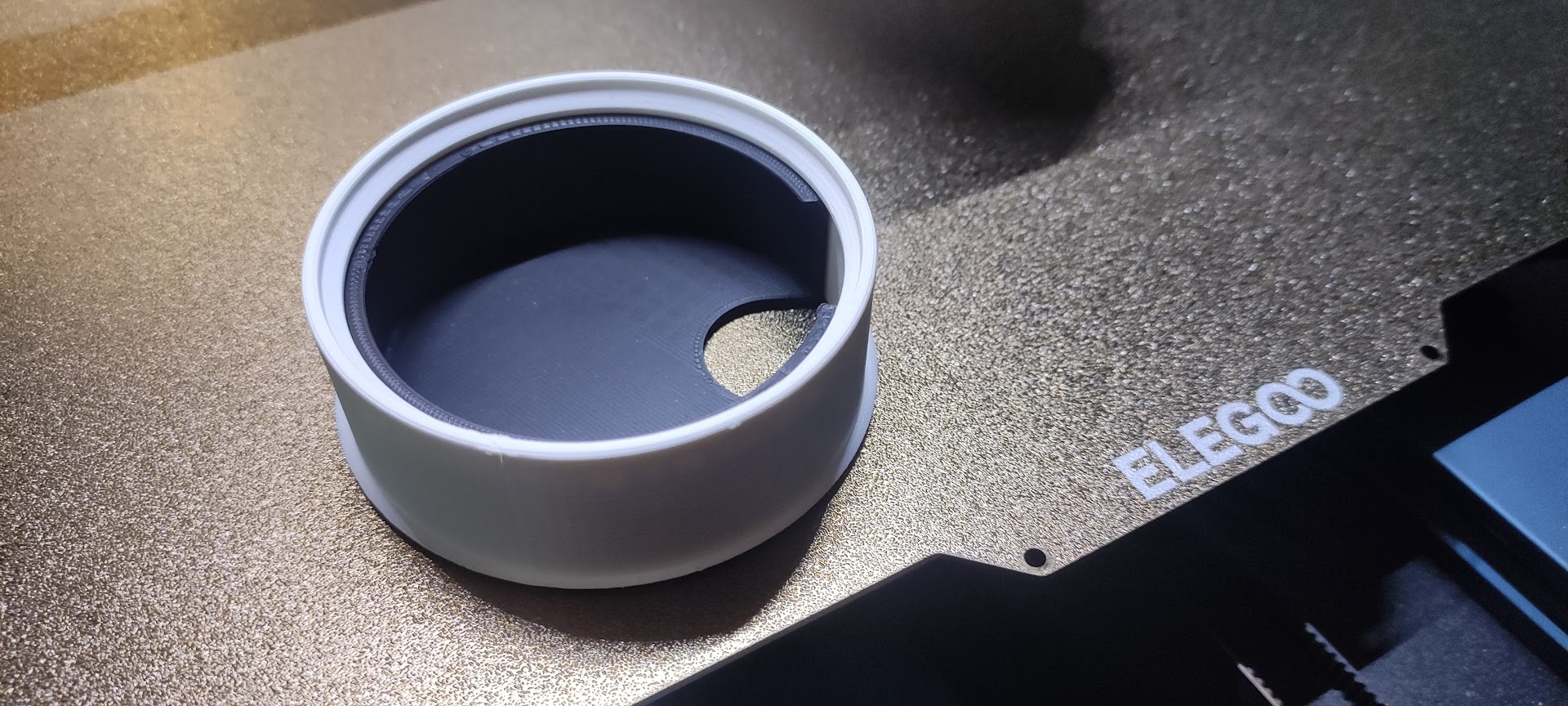 Desk Cable Grommet and Plain Insert (for 76mm hole) by keebs Download