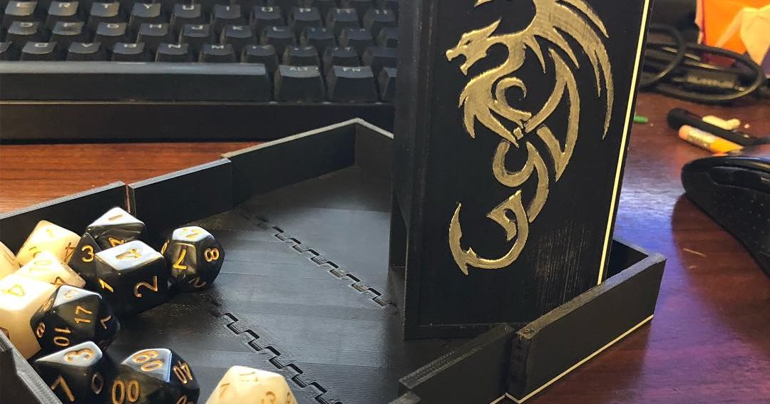 Dice Tray and Tower by jsnookiii Download free STL model