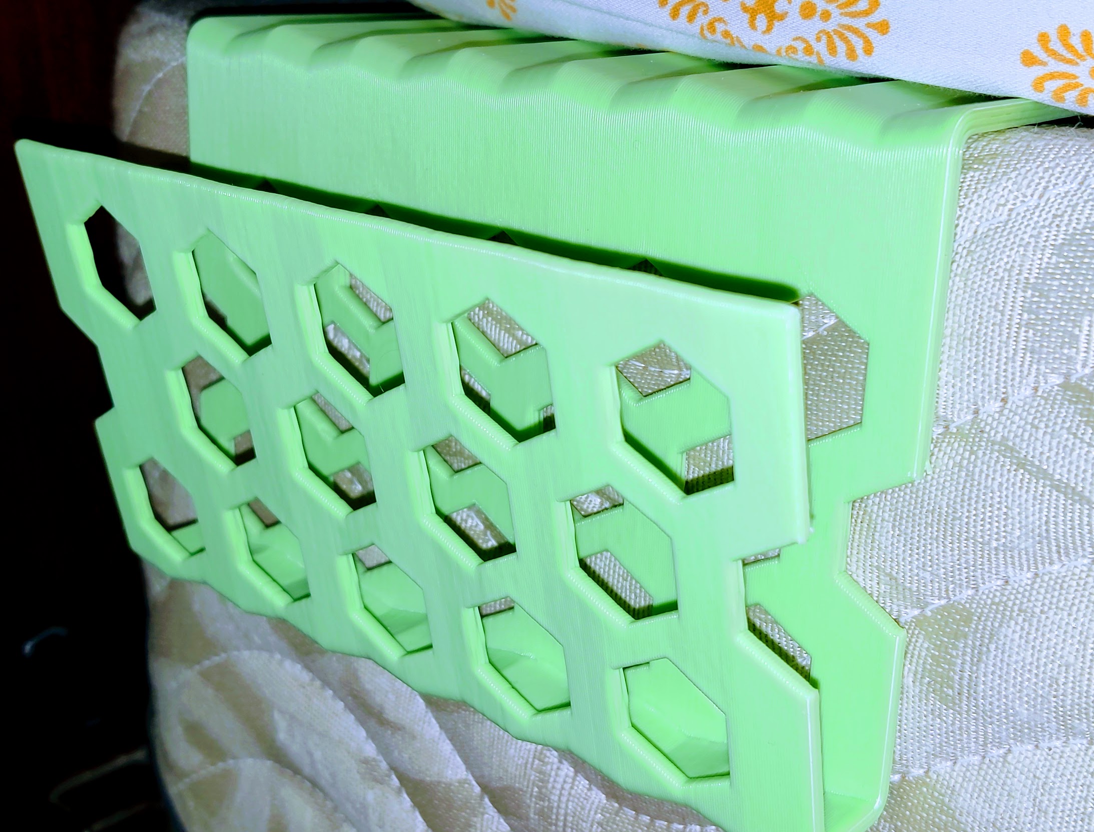 Hexagon Bedside Cell Phone Holder