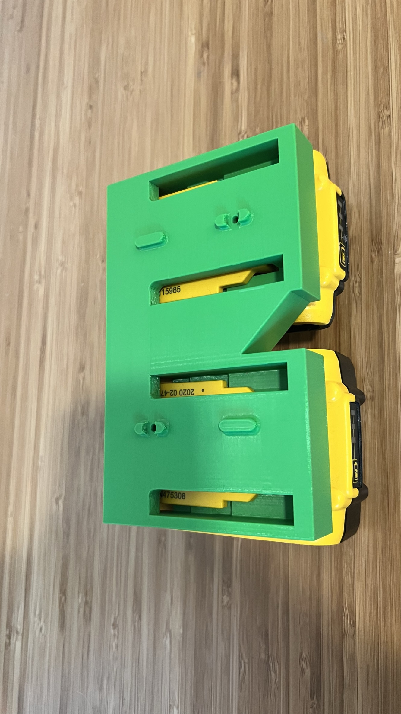 DeWalt Battery Holder for IKEA SKÅDIS Pegboard by Harvinator Download