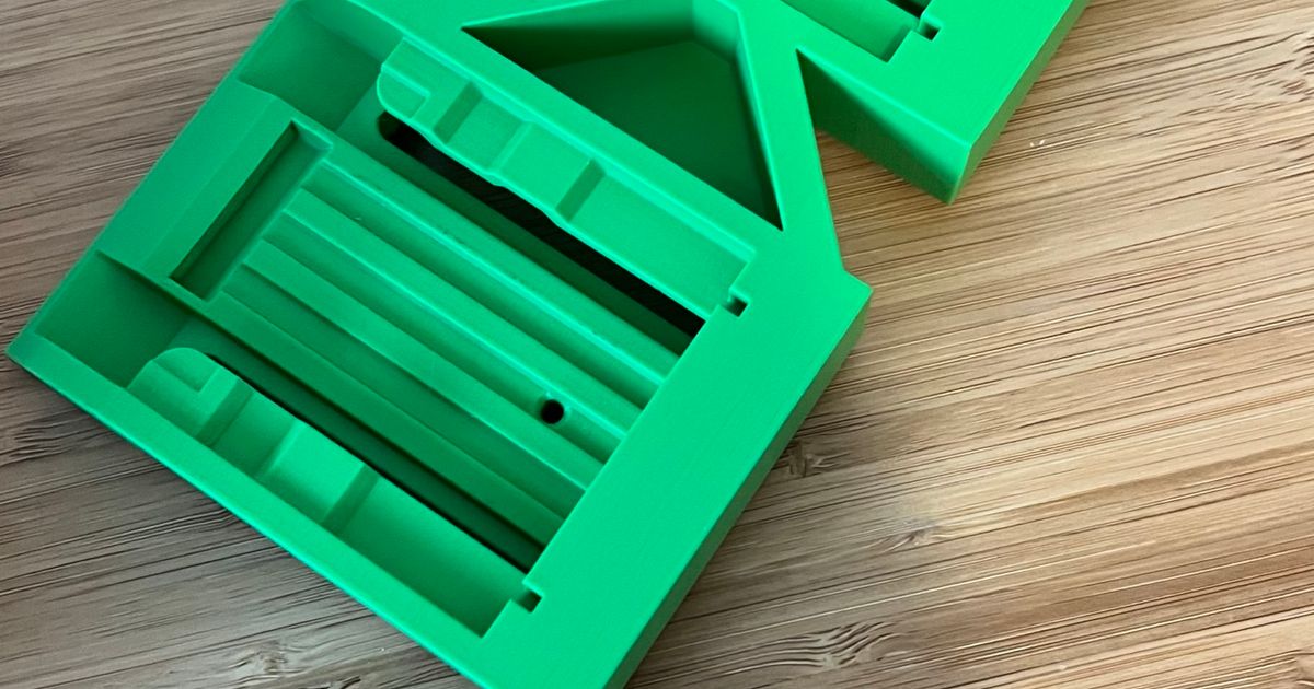 DeWalt Battery Holder for IKEA SKÅDIS Pegboard by Harvinator Download