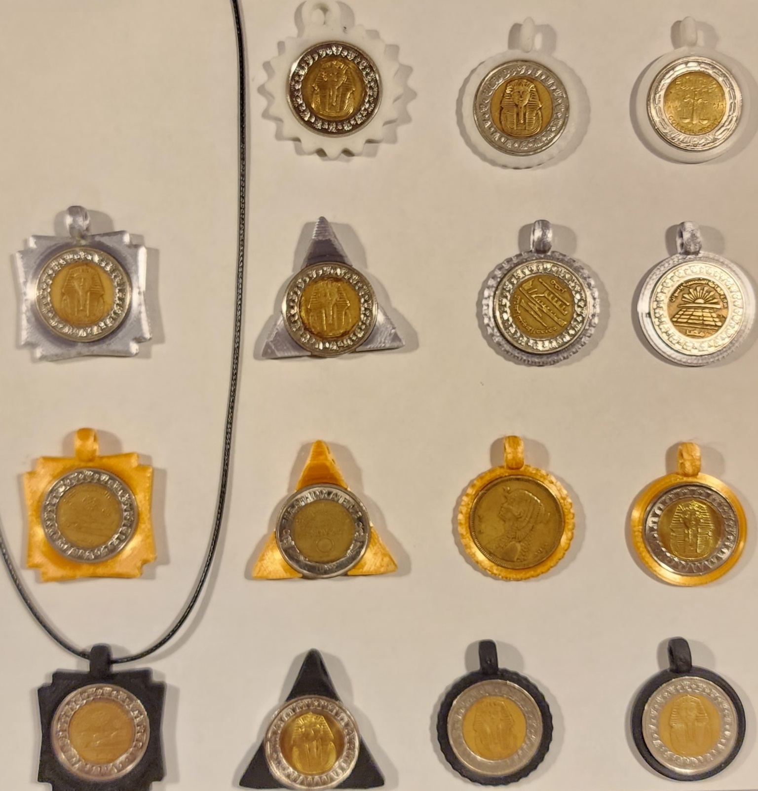 Egyptian 1ℒℰ Coin Pendant Set by secv | Download free STL model ...