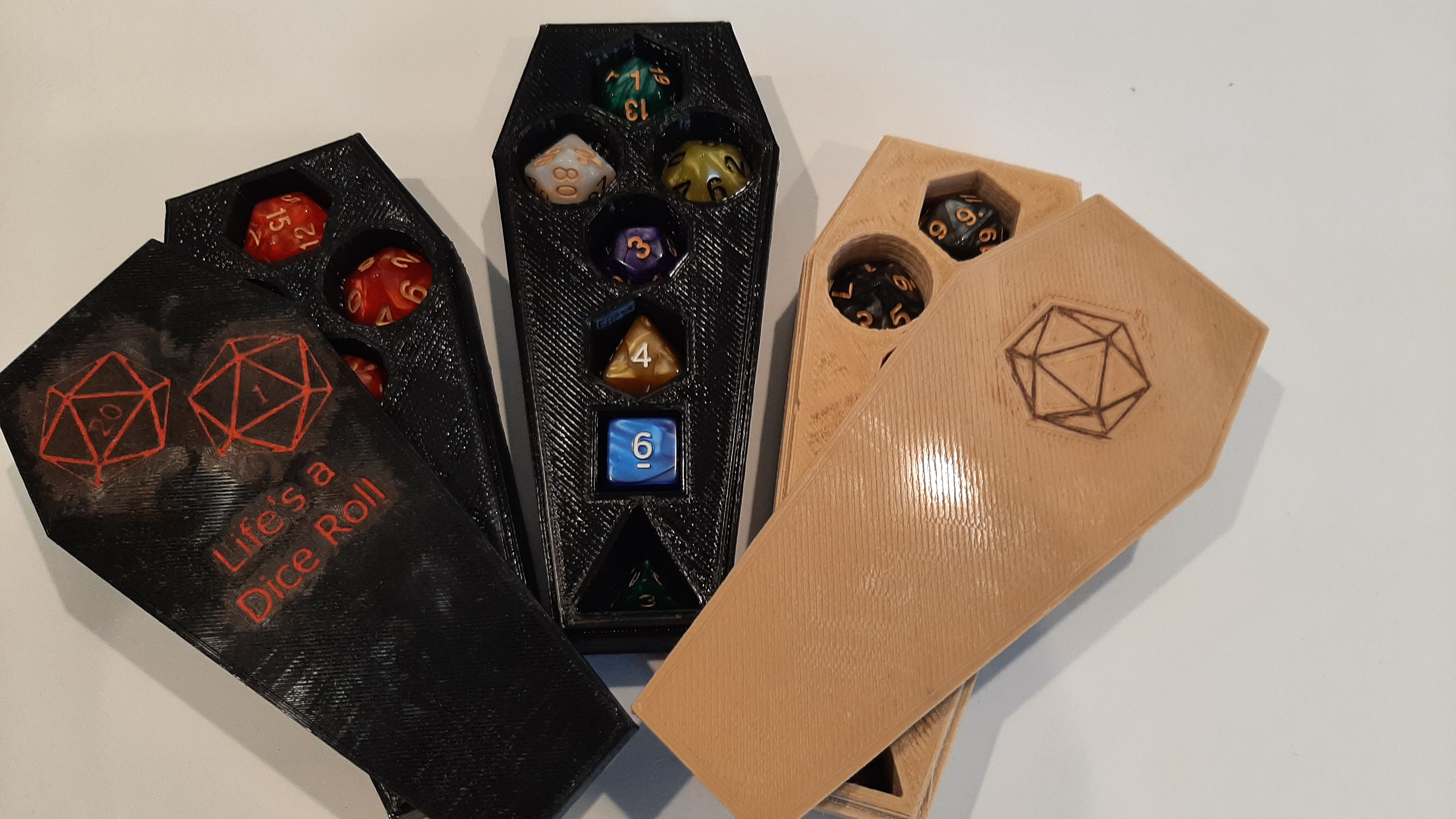 Coffin dice box
