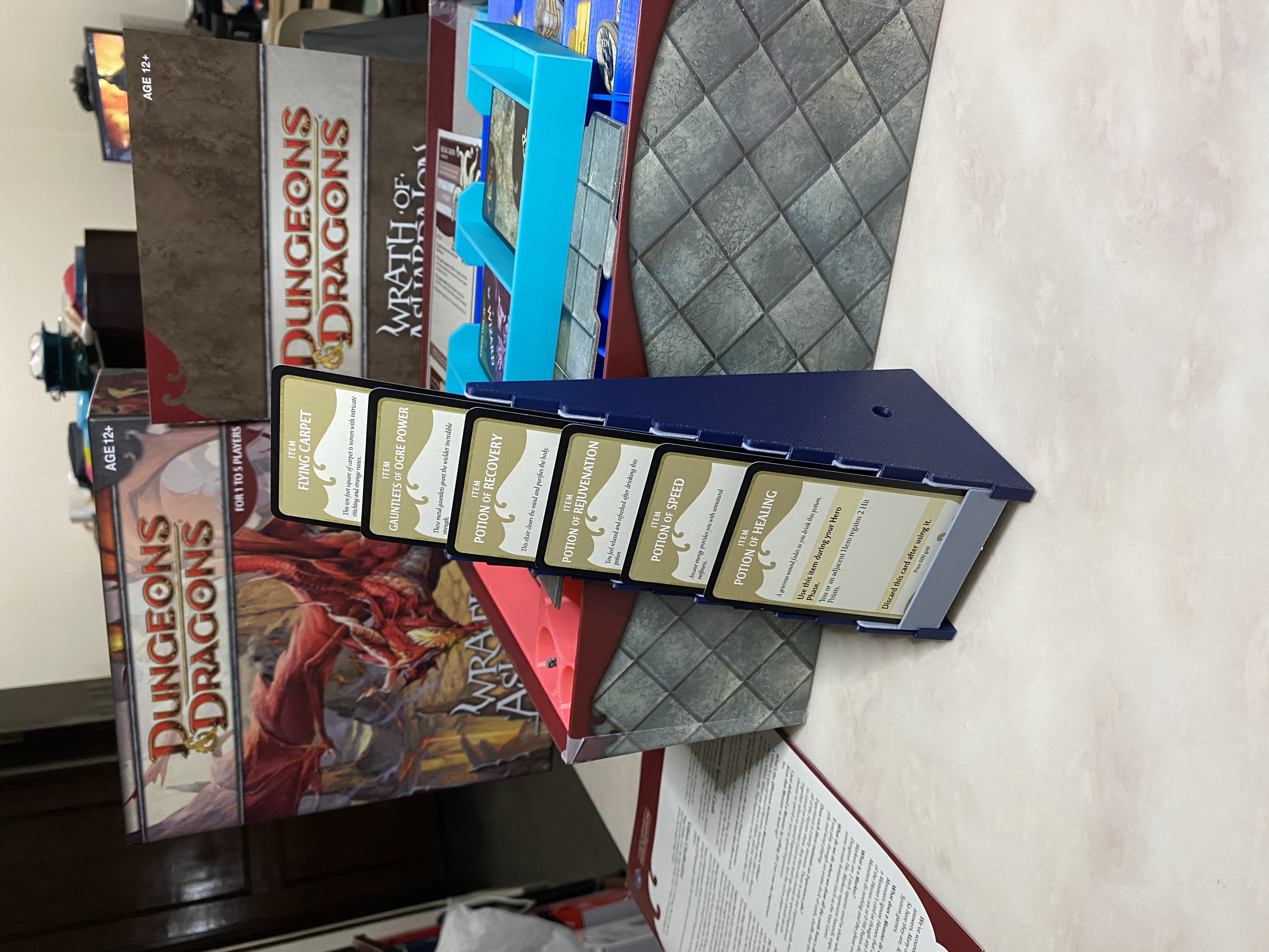Board game card stand