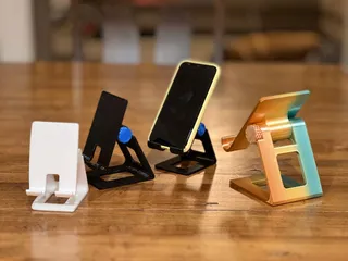 Phone/Tablet Stand - Flat fold - Print in place! by Jonathan