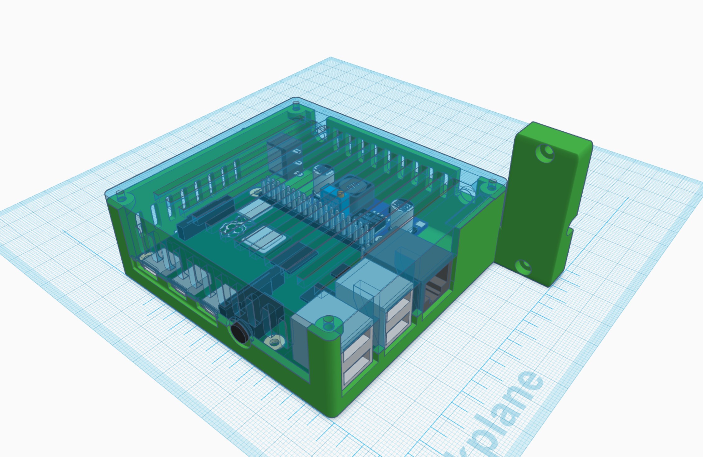 Prusa I3 MK3S+ Cabinet to Raspberry PI, DC Converter, switch for led light bar