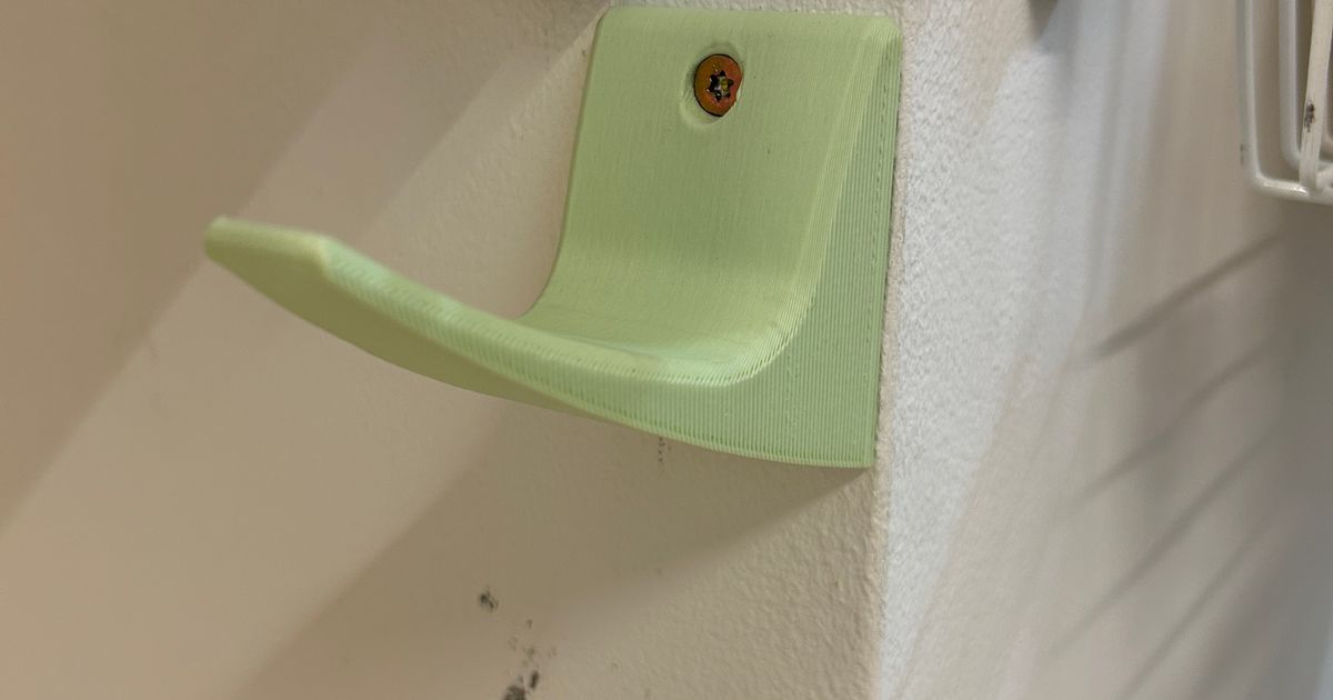 Heavy Duty Wall Hook by 3DDoc Download free STL model