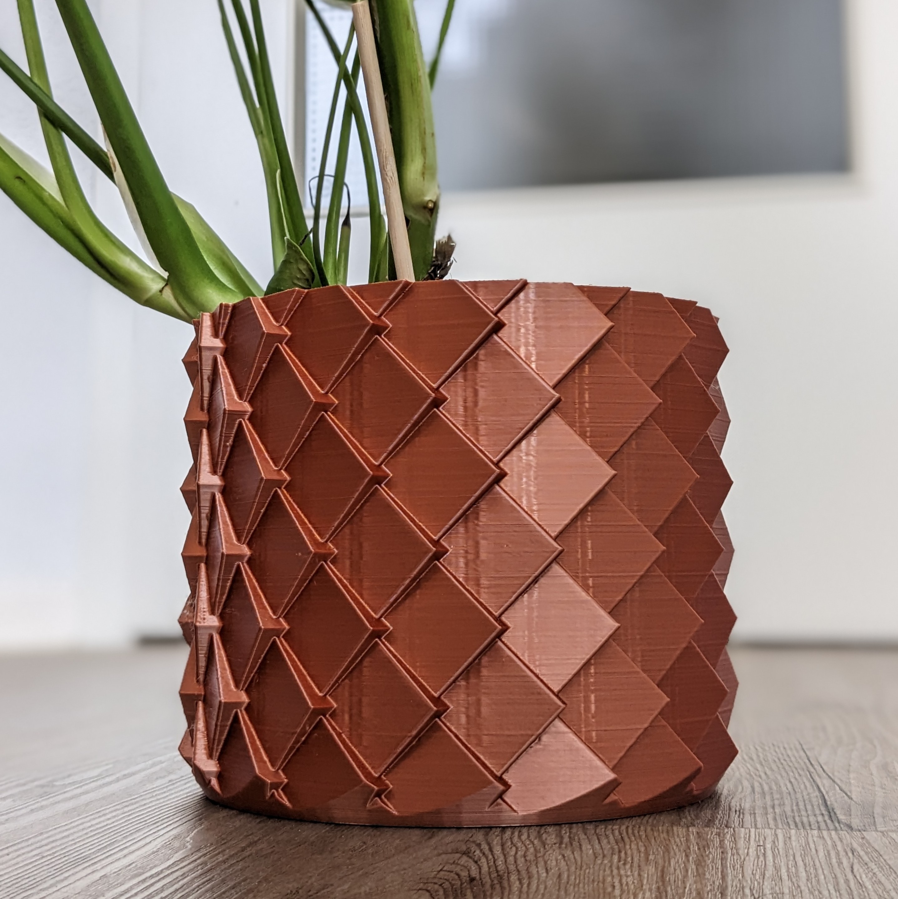 Dragon Scale Plant Pot - Slightly altered 3D model thumbnail