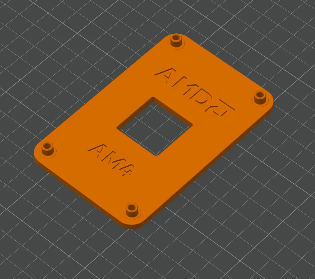 AMD Backplate AM4 por 3D-Werk Descargar modelo STL gratuito