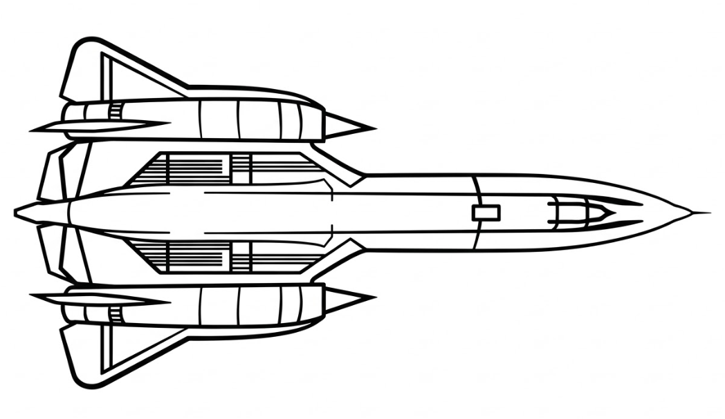 Lockheed SR-71 BlackBird Top Wall Art — thumbnail 3