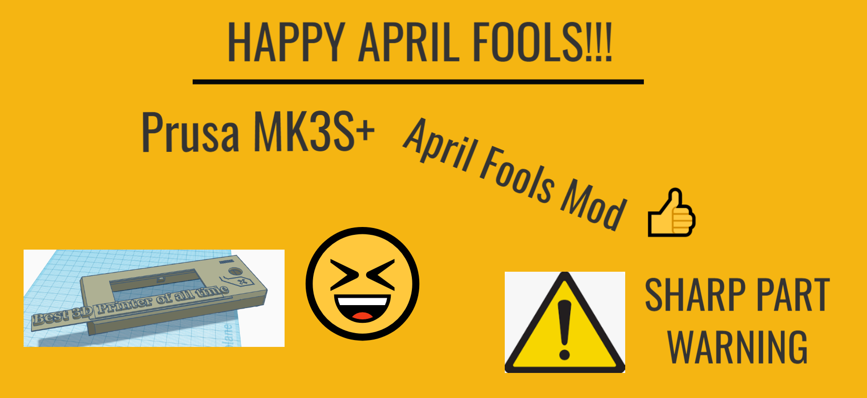 PRUSA MK3S+ LCD APRIL FOOLS MOD