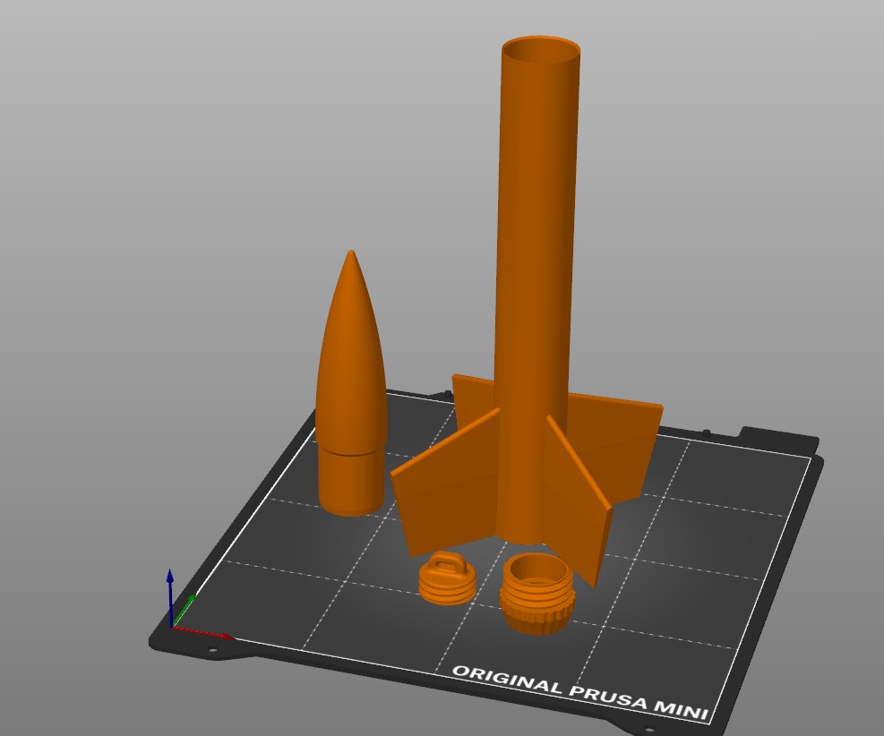 Blast off! Four Piece Rocket (No Supports!) by Tx_Rocket | Download ...