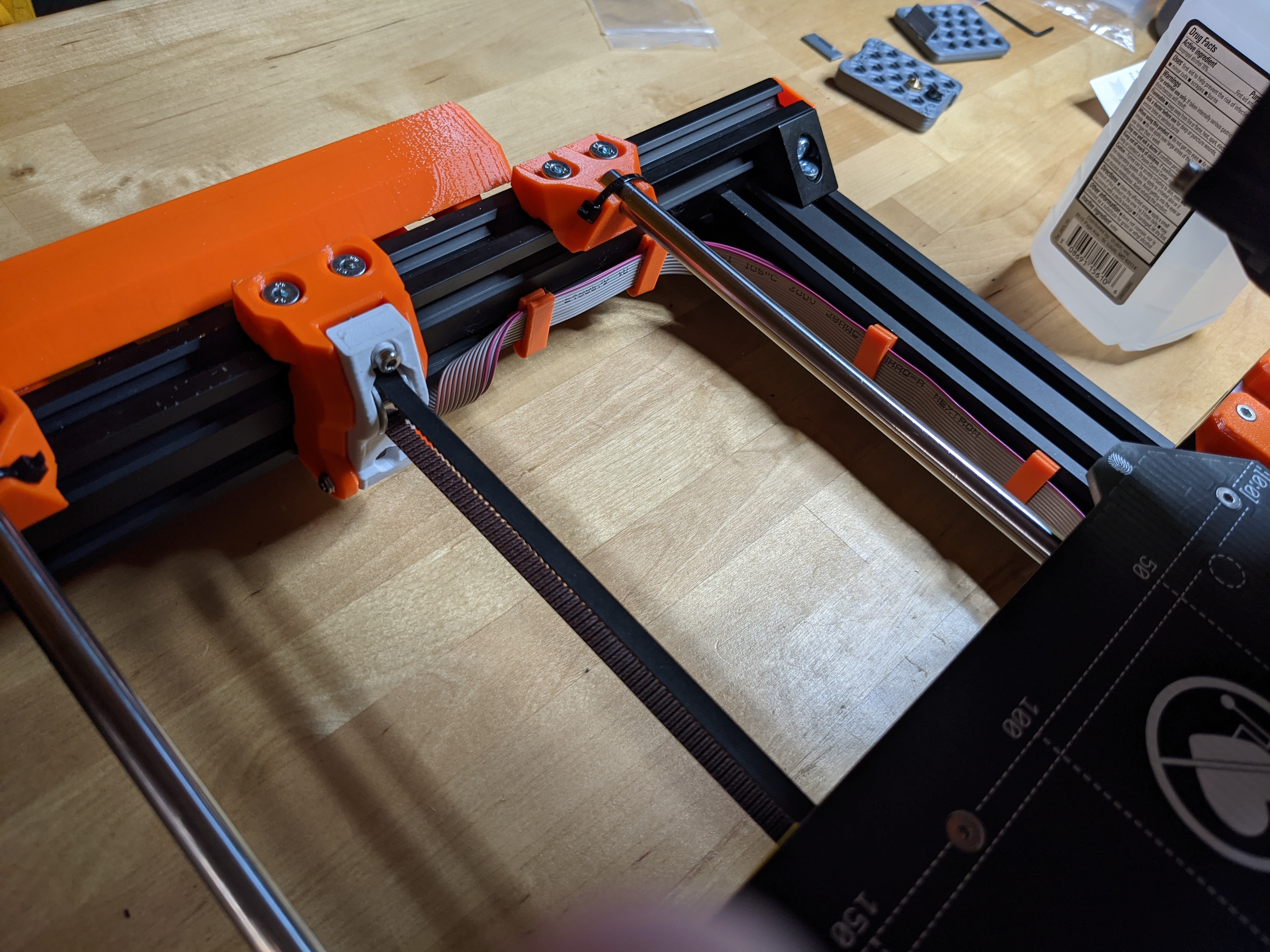 Prusa Bear Mod Upgrade Mk3 / Mk3s LCD cable clips 3D model thumbnail