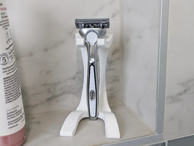 Razor Stand - modded for contoured handles