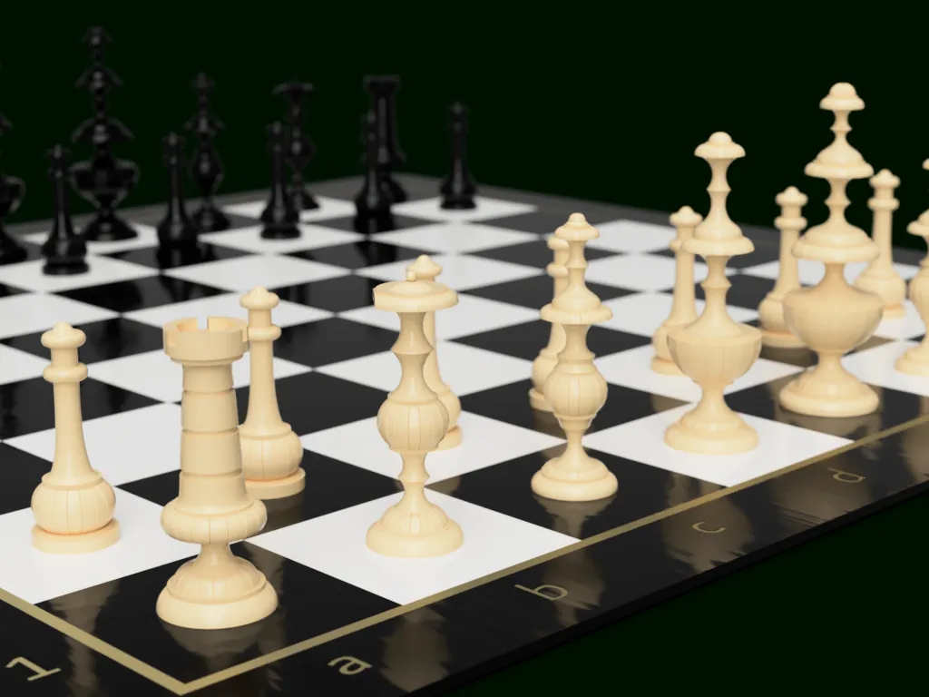 French Diderot Chess Set by Jeff Burton, Download free STL model