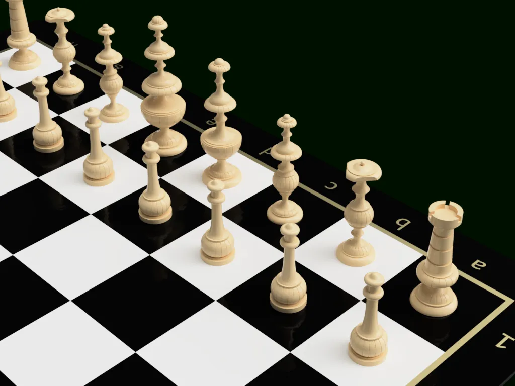 French Directoire Chess Set by Jeff Burton, Download free STL model